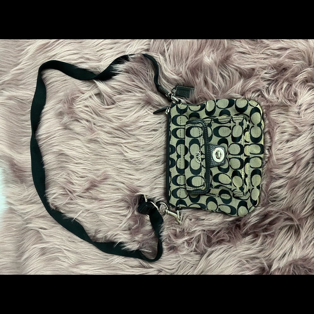 Black coach crossbody bag
